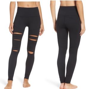 Zella Cece open knee distressed leggings